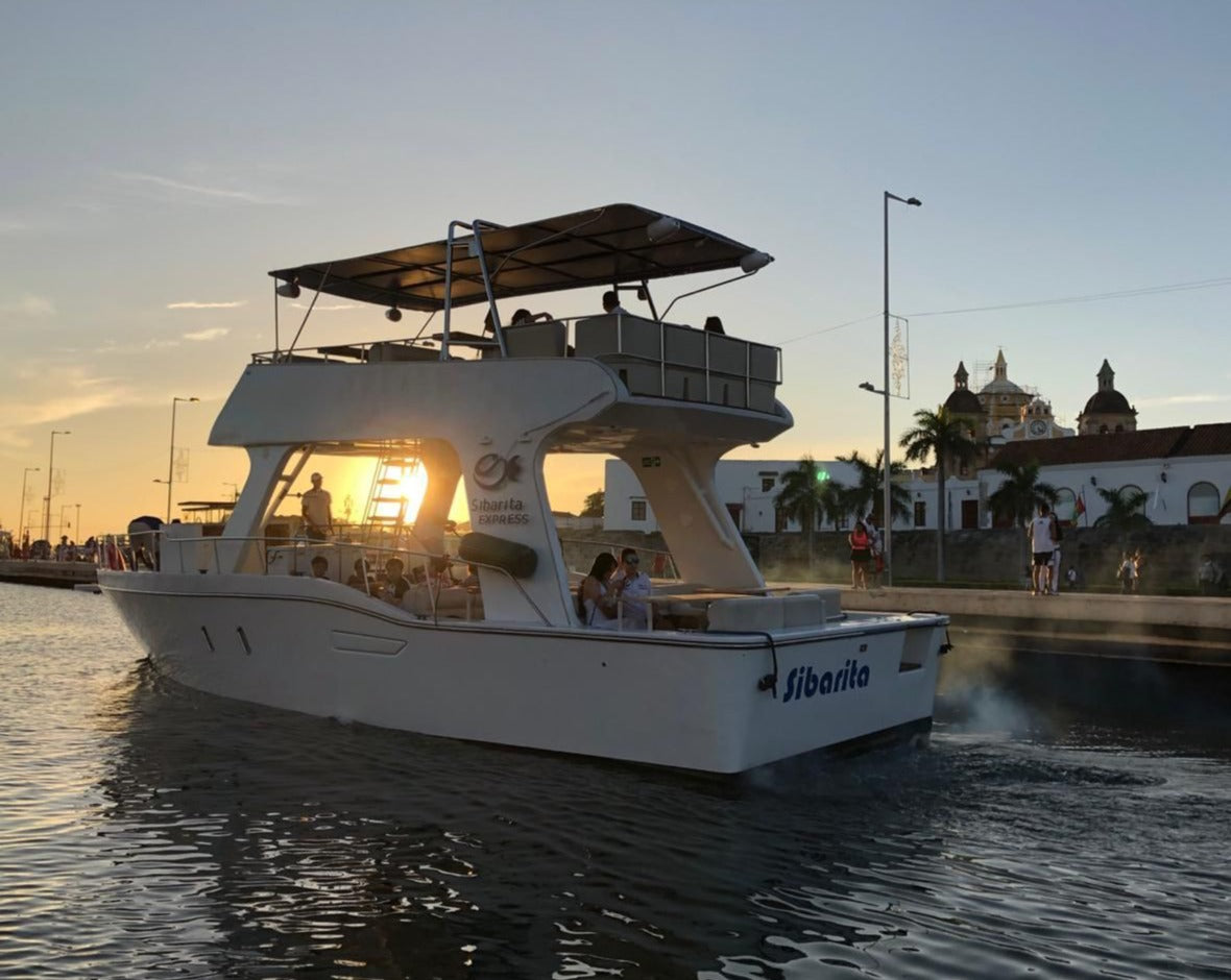 Atardecer por la bahia de cartagena